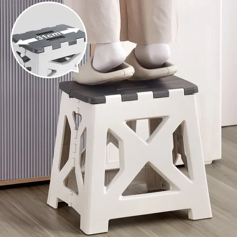 Kids Outdoor Bench - Taşınabilir Plastik Katlanır Tabure Açık Kamp