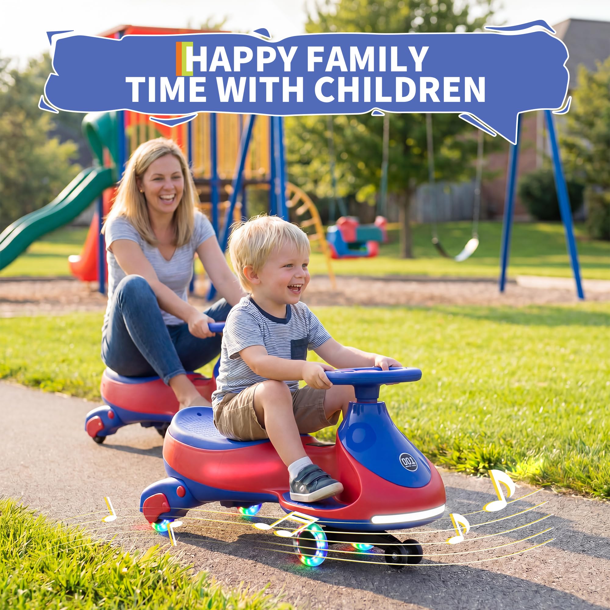 Ride On Toy Car - 12V Elektrikli Wiggle Arabası, Pedallı Çocuk