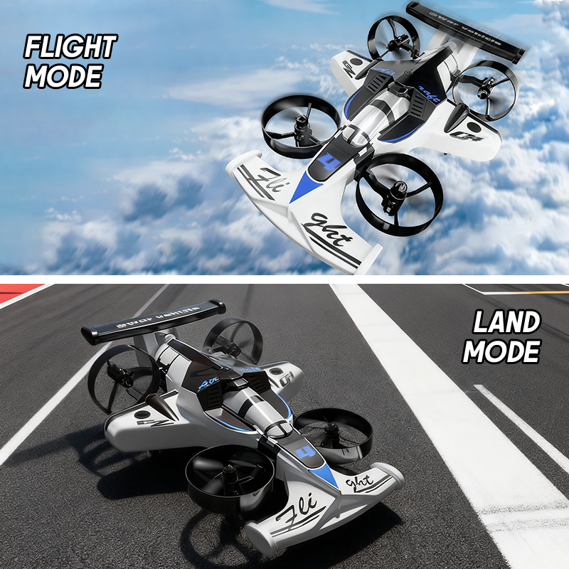Kids Outdoor Car - 2in1 Mini Drone Hava-Zemin Uçan Araba