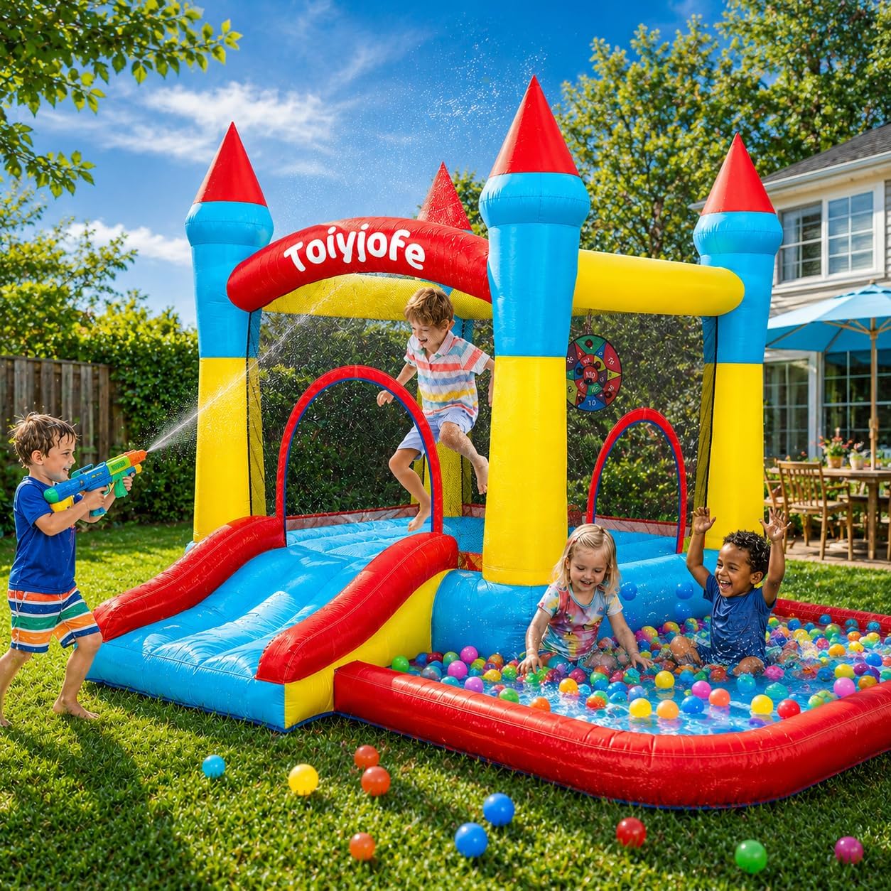 3-6 Yaş Çocuklar İçin Şişme Oy - Kids Outdoor Jump House incelemesi ve fiyatı