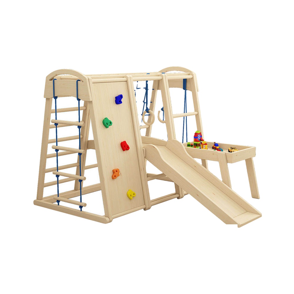 İç ve Dış Mekan Ahşap Çocuk Mo - Kids Outdoor Wooden Climbing Frame incelemesi ve fiyatı