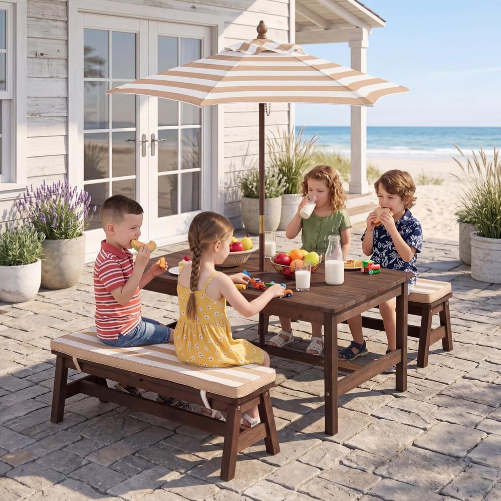 Çocuk Piknik Masası, Büyük 42“ - Kids Outdoor Bench incelemesi ve fiyatı