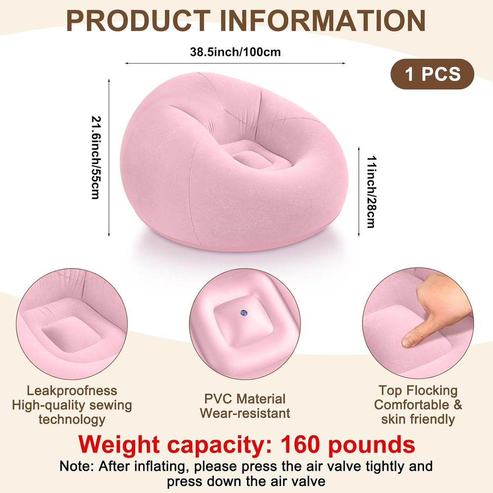 Şişme Koltuklar, Pembe |   Yet - Kids Outdoor Bean Bag incelemesi ve fiyatı