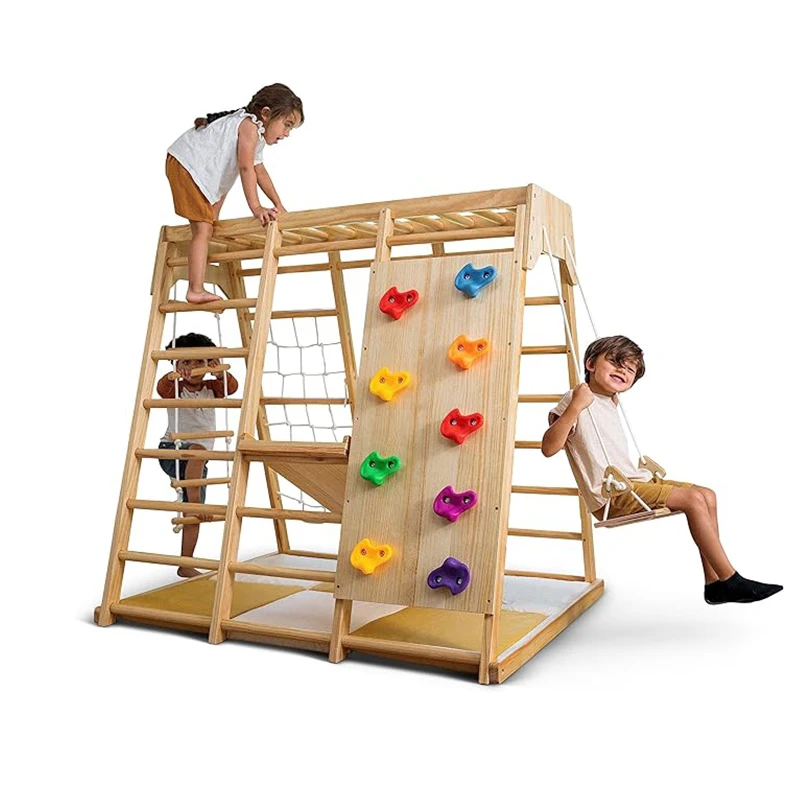 Çocuklar İçin Kapalı Oyun Alan - Kids Outdoor Wooden Climbing Frame incelemesi ve fiyatı