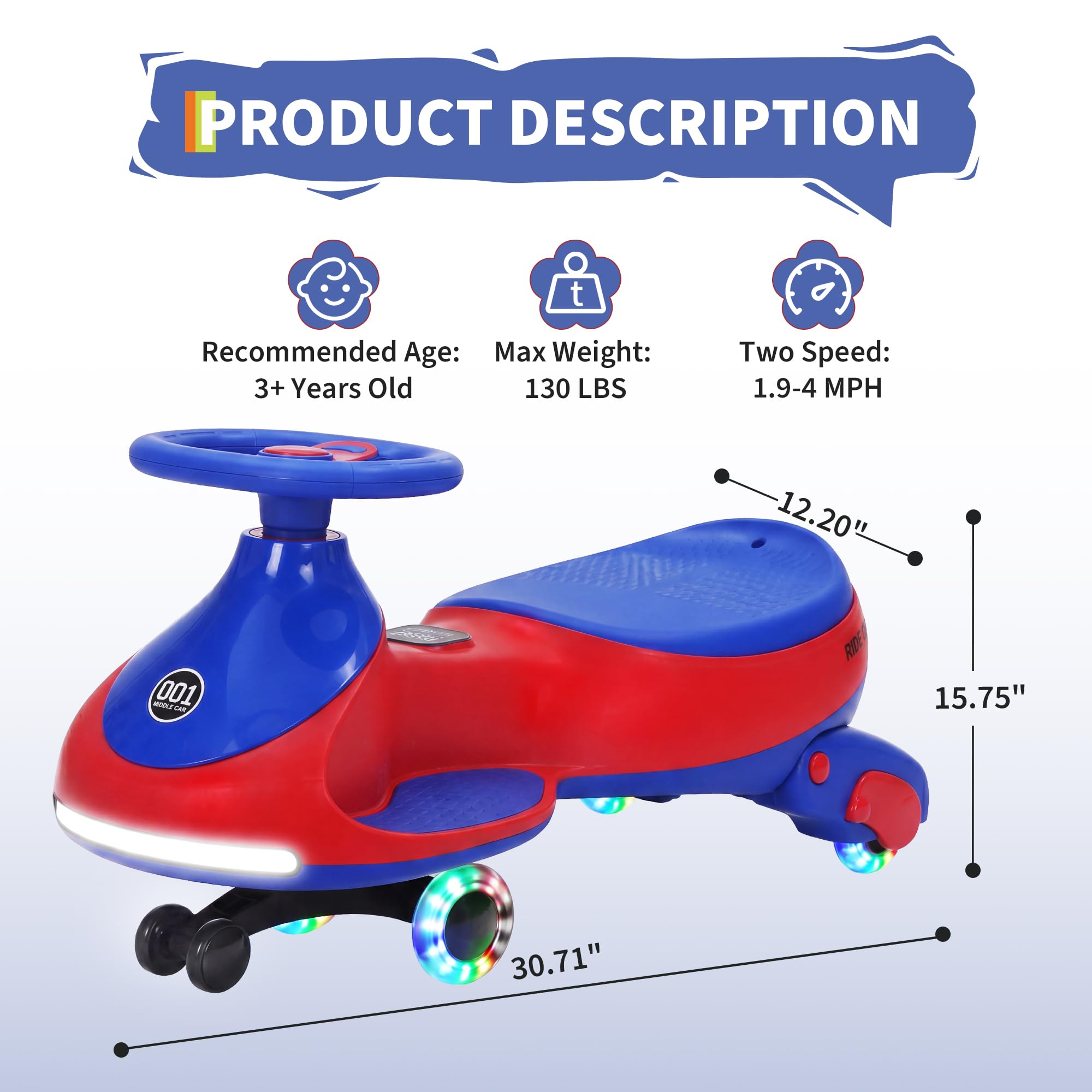 12V Elektrikli Wiggle Arabası, - Ride On Toy Car incelemesi ve fiyatı