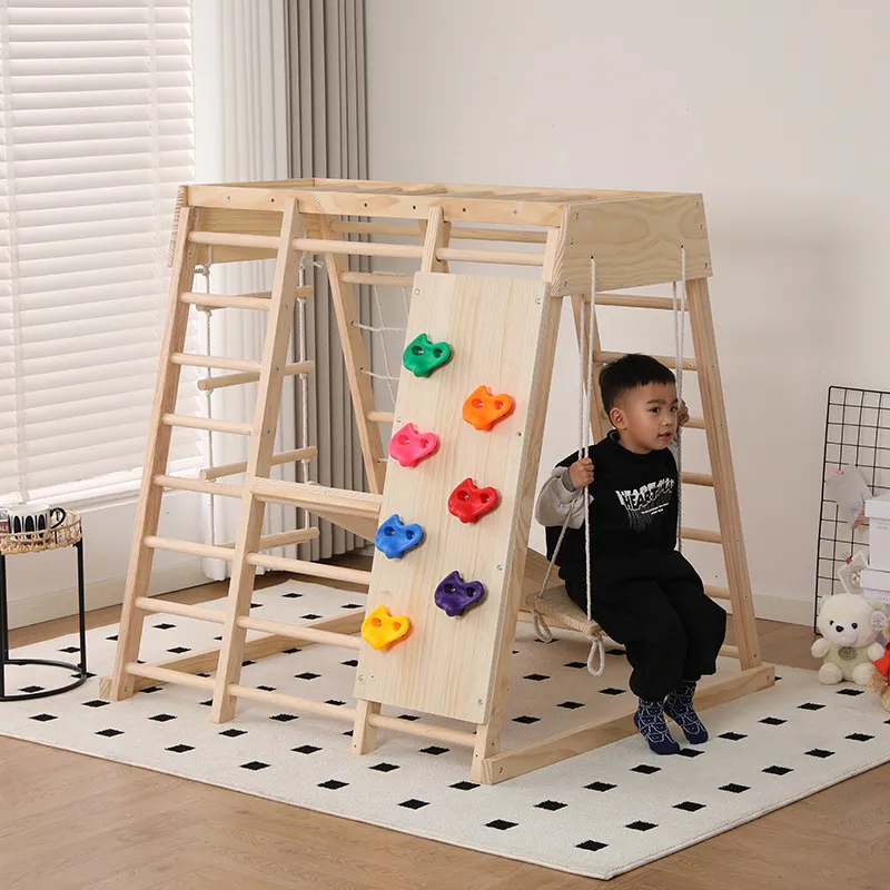 JMZ Ahşap Oyun Parkı Kaydırakl - Kids Outdoor Wooden Climbing Frame incelemesi ve fiyatı