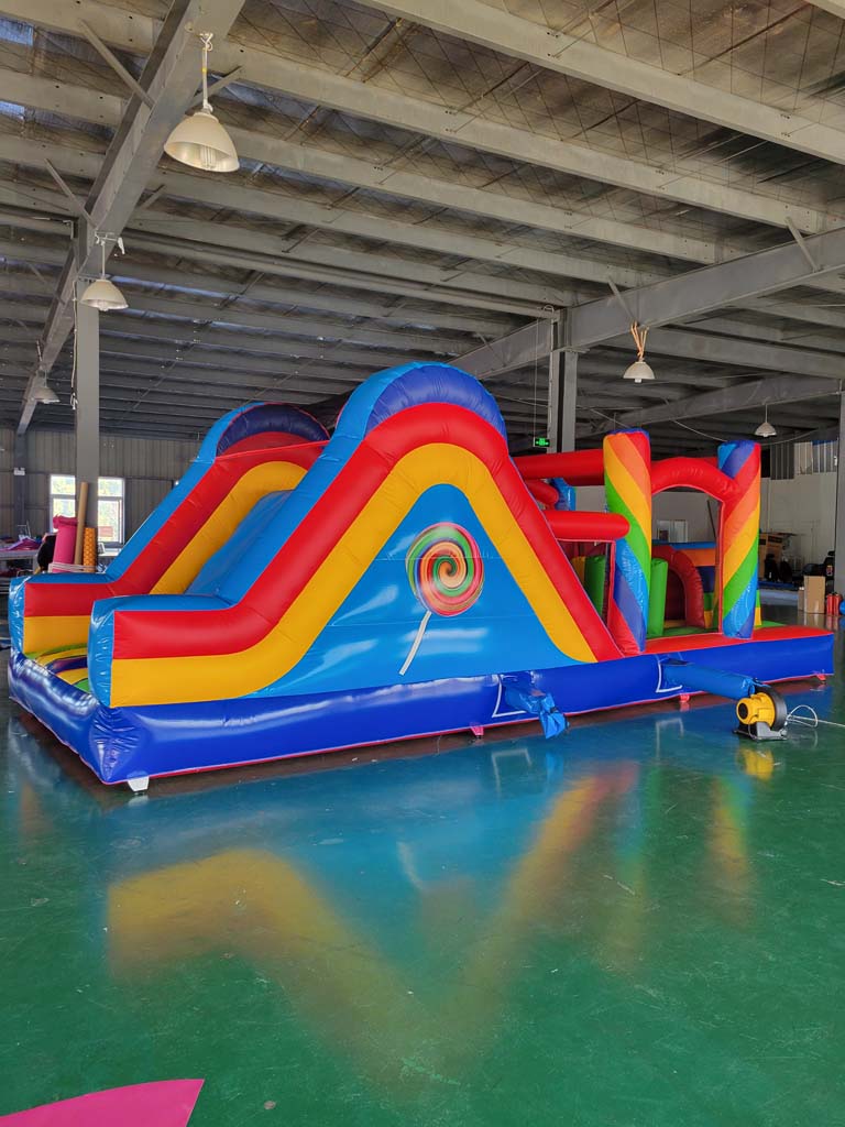 Dev Şişme Engel Parkuru Zıplam - Kids Outdoor Obstacle Course incelemesi ve fiyatı