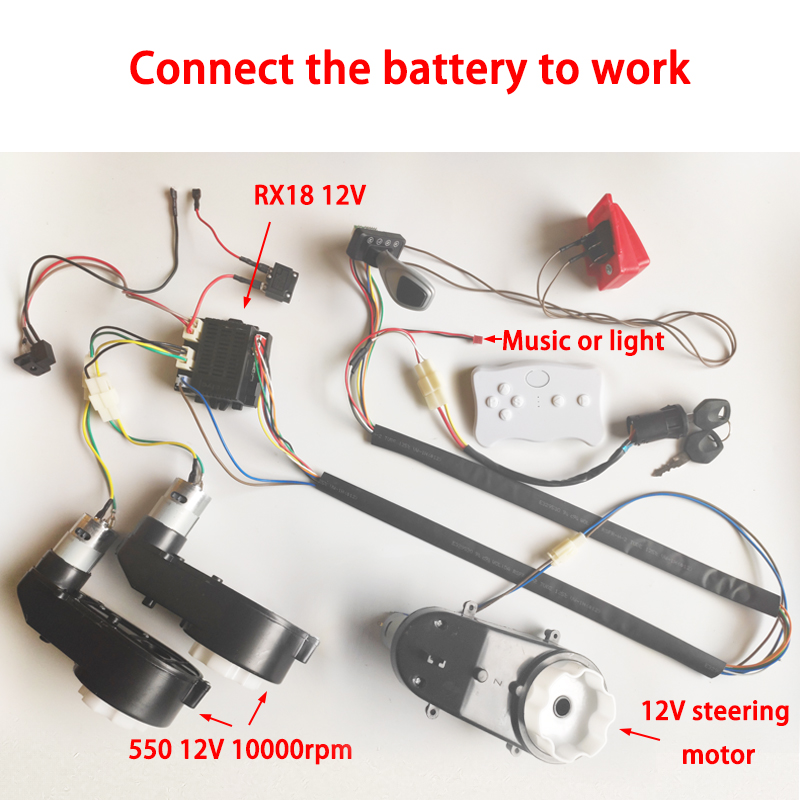 6V 12V 24V DIY Yüksek Hızlı Ke - Ride On Toy Car incelemesi ve fiyatı